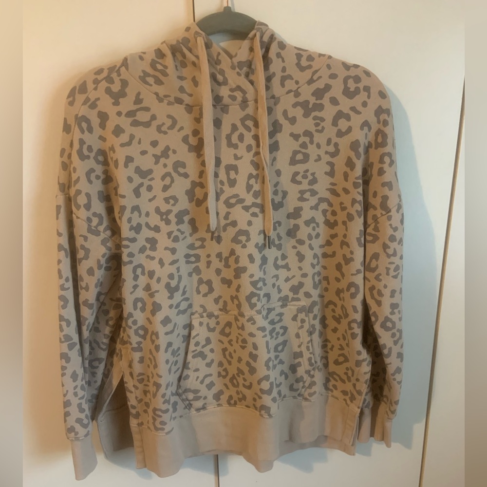 Cheetah print hoodie